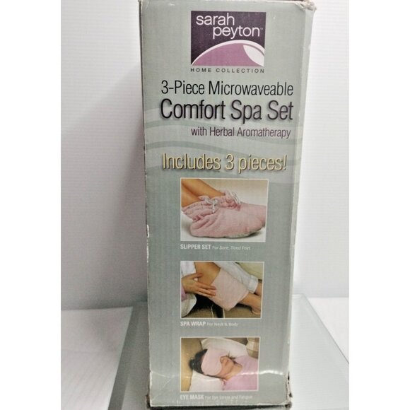 SARAH PEYTON 3 PIECE PINK  MICROWAVEABLE COMFORT SPA HERBAL AROMATHERAPY NEW - Picture 8 of 11